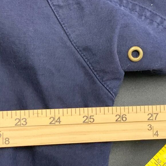 Mens Forenza Barn Coat Chore Work Hooded‎ Leather Trim Quilted Interior Medium - Picture 10 of 13